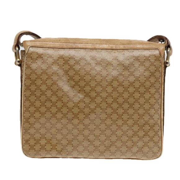 CELINE Macadam Canvas Shoulder Bag Beige - Picture 3 of 13